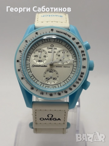  Часовник OMEGA × SWATCH Mission to Uranus – 42mm Quartz Chronograph