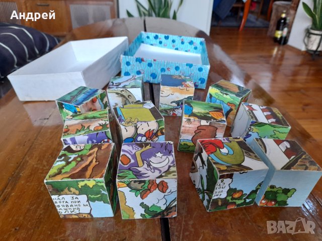 Стара детска игра с кубчета #7, снимка 3 - Други ценни предмети - 42880291