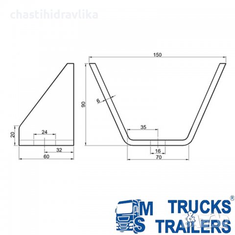 Монтажна планка 45399100, снимка 2 - Части - 37442529