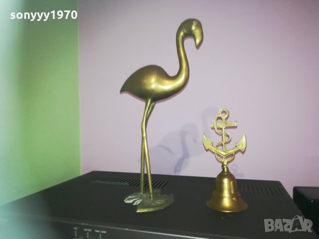антики-колекция фламинго и котва с камбана, снимка 8 - Колекции - 30260953