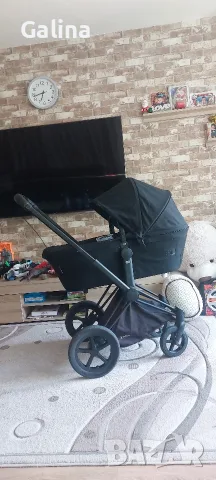 чисто нов бебешки зимен кош Cybex Priam в черен цвят, снимка 3 - Детски колички - 56021381