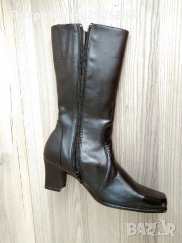 Нови кожени български полуботуши, снимка 7 - Дамски ботуши - 31615180