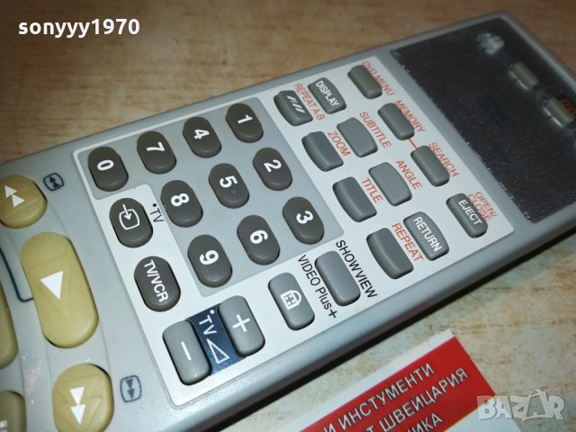 ПОРЪЧАНО-jvc dvd & hi-fi vhs remote control 0502212042, снимка 5 - Дистанционни - 31698425