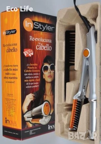 Маша с четка и въртяща се глава, снимка 3 - Маши за коса - 52640448