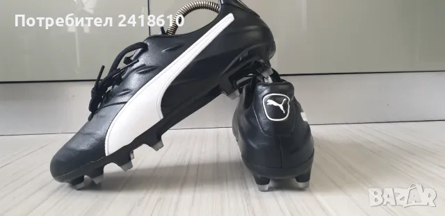 Puma KING Leather Мens Size 40.5/ 26см НОВО! UK 7 US 8 Ест. Кожа ОРИГИНАЛ! Бутонки с цяло ходило., снимка 4 - Спортни обувки - 49675301