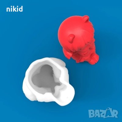 3D 2 пози Момиче момиченце ангел силиконов молд форма фондан гипс свещ сапун декор, снимка 5 - Форми - 44324537