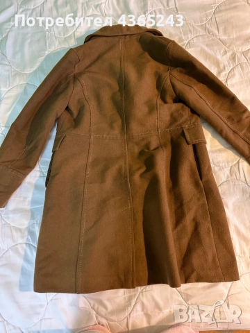 Дамско зимно кафяво официално палто размер 38/ М, снимка 4 - Палта, манта - 52617693