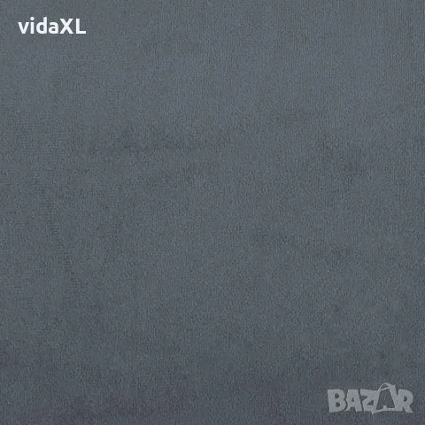 vidaXL Кушетка, тъмносиво, 90x200 см, кадифе, снимка 7 - Спални и легла - 56147269