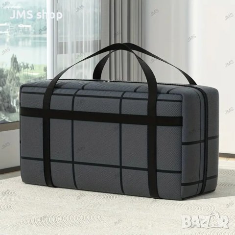 Карирана чанта за багаж с голям капацитет, 3размера, снимка 9 - Кутии за съхранение - 44155623