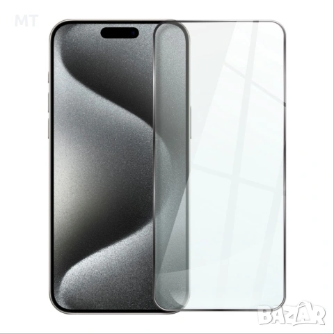 Стъклен протектор за iPhone 15 Pro Max, снимка 2 - Фолия, протектори - 53140602