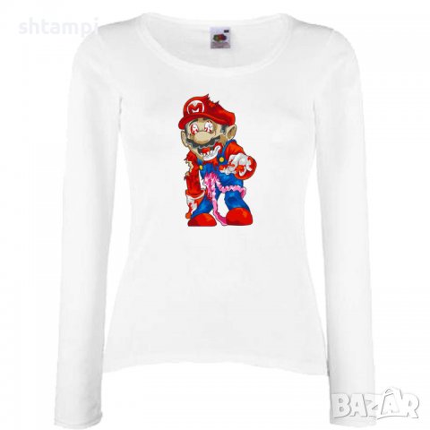 Дамска тениска Mario Zombie 6 Игра,Изненада,Подарък,Празник,Повод, снимка 4 - Тениски - 37238177