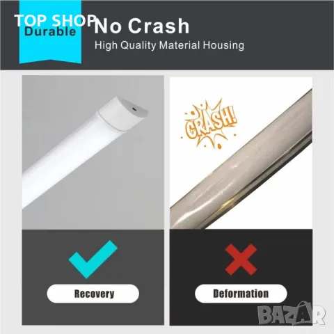 Sundertech LED лампи 1,5 метра, 4 броя, 45w 5050lm (3000K/4000K/6500K), снимка 3 - Лед осветление - 49509141