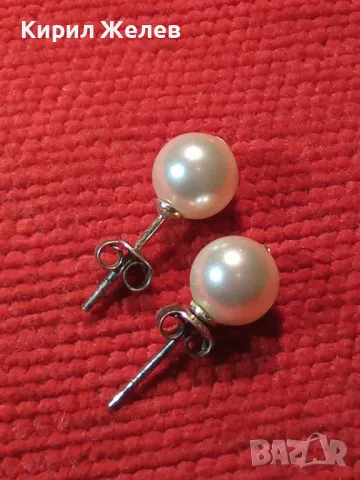 КЛАСИЧЕСКИ ПЕРЛЕНИ СРЕБЪРНИ ОБЕЦИ СРЕБРО 925 с ИСТИНСКИ БЕЛИ ПЕРЛИ 45717, снимка 9 - Обеци - 46233062