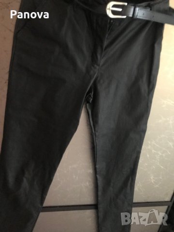 Продавам чисто нов елестичен панталон имитеращ кожа , снимка 11 - Панталони - 37550560