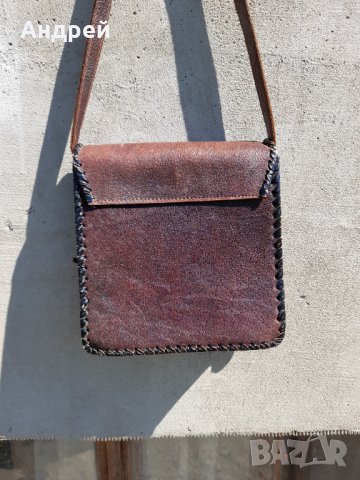 Стара дамска кожена чанта #9, снимка 3 - Антикварни и старинни предмети - 36812832