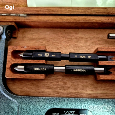 Микрометър резбомер TESA, снимка 2 - Шублери - 54271132