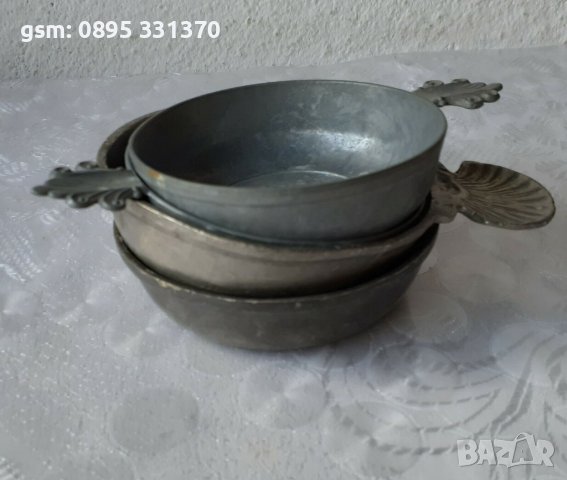 Колекция от 4 бр античен тестер на вино, метал, чаша, снимка 3 - Колекции - 39790307