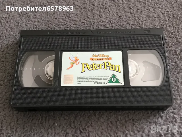 Видеокасета '' Peter Pan '' VHS , снимка 6 - Анимации - 50229793