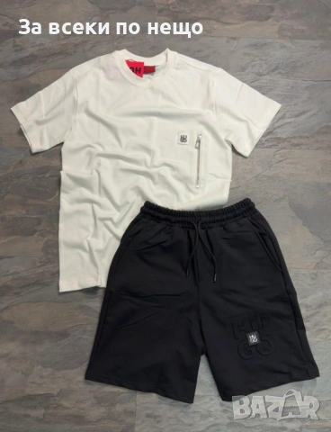 Stone Island Мъжки Летен Екип Тениска И Къси Панталонки👕🩳Мъжки Къс Комплект - 5 Цвята Код NGHSP90, снимка 3 - Спортни дрехи, екипи - 53924957