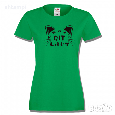 Дамска тениска Crazy Cat Lady,Котки,Животни,Развлекателни, снимка 5 - Тениски - 36427875