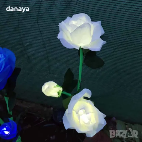 5560 Градинска соларна лампа Рози, 75 см, снимка 3 - Градински мебели, декорация  - 48418327