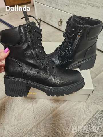 Дамски зимни боти, тип кубинки, снимка 4 - Дамски боти - 48145163