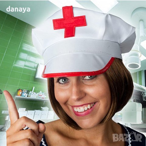 3136 Универсална шапка за медицинска сестра или доктор, снимка 2 - Шапки - 38217853