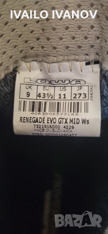 Lowa Renegade GTX Goretex туристически обувки , снимка 8 - Мъжки боти - 53278550