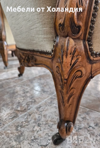 Два френски фотьойла, снимка 7 - Дивани и мека мебел - 53072882