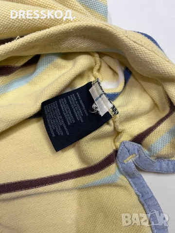 Tommy Hilfiger мъжка тениска с яка, M размер, снимка 4 - Тениски - 52935748