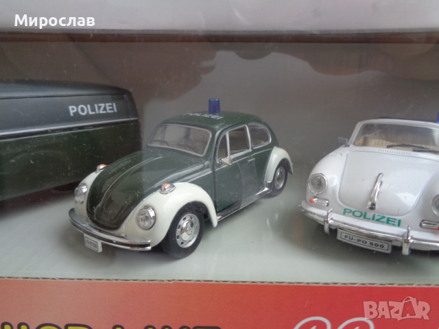 1:43 SCHUCO VW ЛОТ ПОЛИЦИЯ ПОЛИЦЕЙСКА КОЛИЧКА ИГРАЧКА МОДЕЛ, снимка 3 - Колекции - 44758203