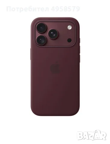 Оригинален силиконов кейс Apple BURGUNDY - за iPhone 17/18 Pro