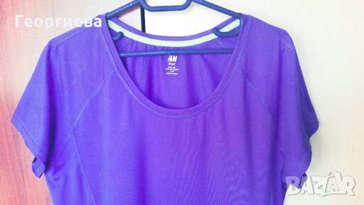 Спортна лилава тениска, голям размер👕🍀L,XL👕🍀арт.597, снимка 3 - Тениски - 29602675