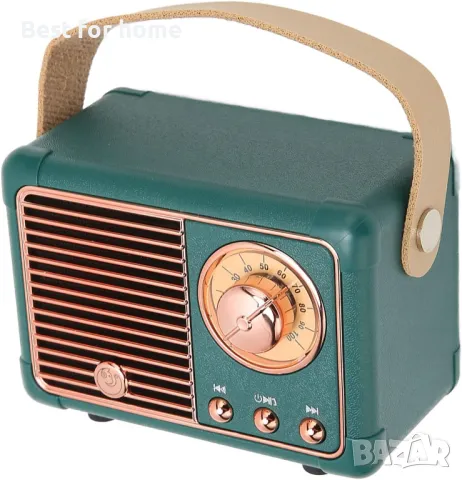 Ретро Bluetooth високоговорител, 360-градусов, снимка 4 - Друга електроника - 49469291