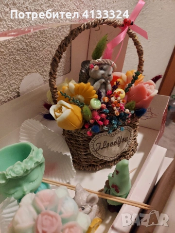 Декорация от соев восък, снимка 2 - Декорация за дома - 53340328