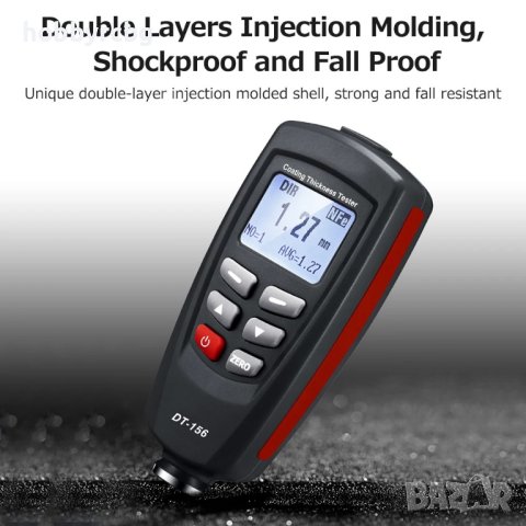 Уред за измерване дебелината на бои и лакове DT-156, снимка 3 - Аксесоари и консумативи - 21667259