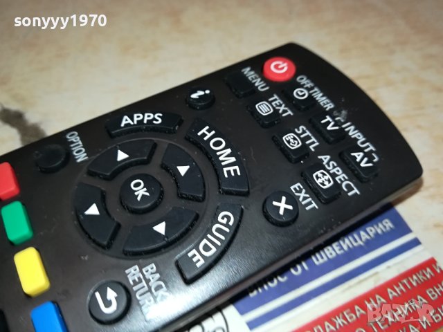 PANASONIC TV REMOTE-SWISS 2109231625, снимка 9 - Дистанционни - 42271753