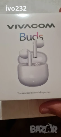 Безжични cлушaлки Vivacom Buds True Wireless Earphones, до 25 чaca, снимка 3 - Bluetooth слушалки - 50592601