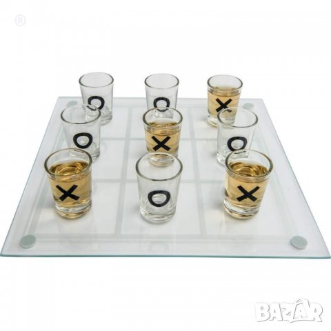 Настолна игра Стъклен Морски ШАХ с ШОТ чашки О-Х-О, снимка 2 - Подаръци за мъже - 31583354