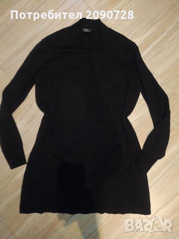 Черна рокля финно плетиво, снимка 1 - Рокли - 34920656