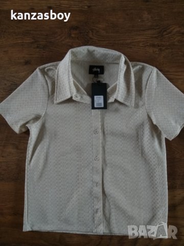 STUSSY TONAL JACQUARD POLY KNIT - страхотна дамска риза НОВА, снимка 5 - Ризи - 42754937