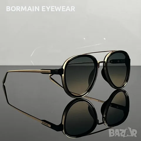 Слънчеви очила BorMain August нови, черно и златно, UV400 защита, снимка 6 - Слънчеви и диоптрични очила - 56209325