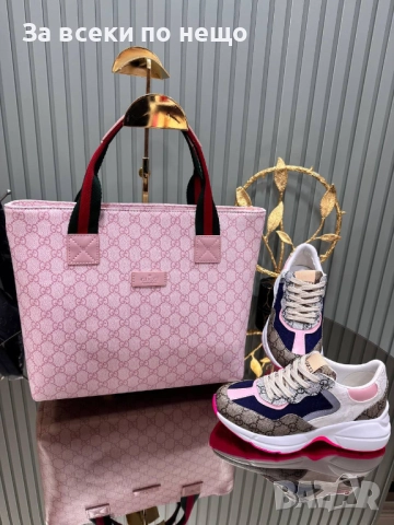 Gucci Комплект Дамски Маратонки И Дамска Чанта - Налични Различни Модели Код SK394, снимка 3 - Маратонки - 52862704