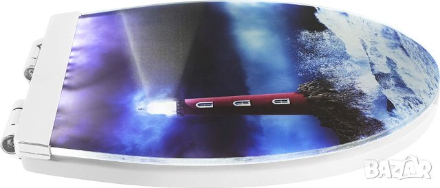 Тоалетна седалка Cornat "Light House" - меко LED осветление през нощта, снимка 5 - Други стоки за дома - 40305833