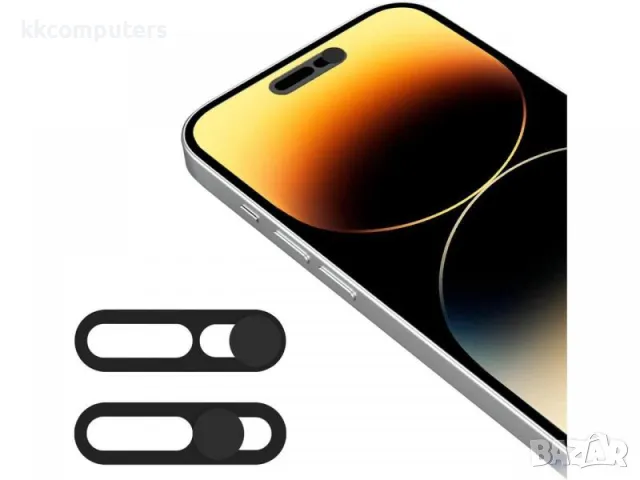 Стъклен screen protector Камера Blackout / Черен / за iPhone 15 Pro 6.1 Баркод : 2403106