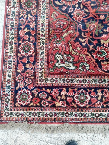 Ръчно тъкан вълнен персийски килим.Ирански.Антика за ценители., снимка 3 - Килими - 51609000