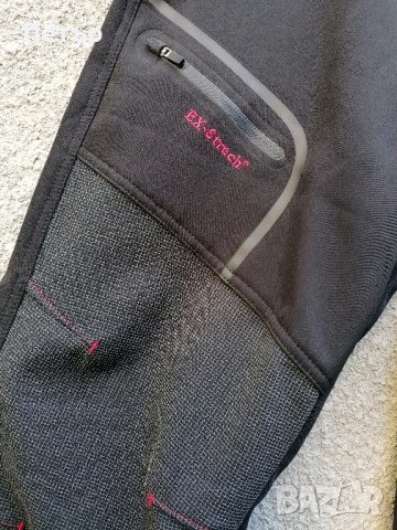 Продавам много здрав черен софт шел панталон Ex-Stretch с кръпки на коленете, снимка 4 - Панталони - 42894774
