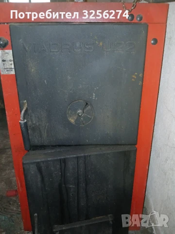 Продавам чугунен котел на твърдо гориво, снимка 2 - Камини - 50876498