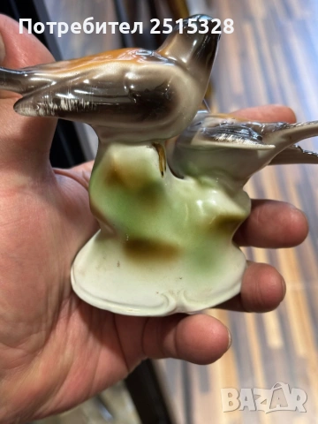 порцеланова фигура две птички Wagner Apel, снимка 5 - Колекции - 53882733