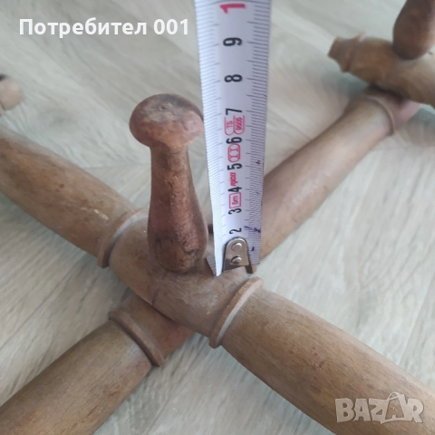 Стара дървена закачалка, снимка 12 - Закачалки - 52226041